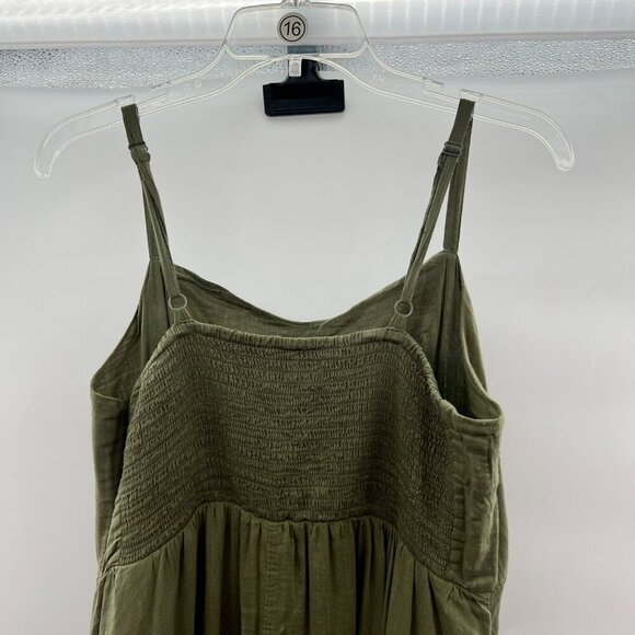 Old Navy Women's Sleeveless Ruffle Hem Shift Dress Green Size Medium - Picture 5 of 8